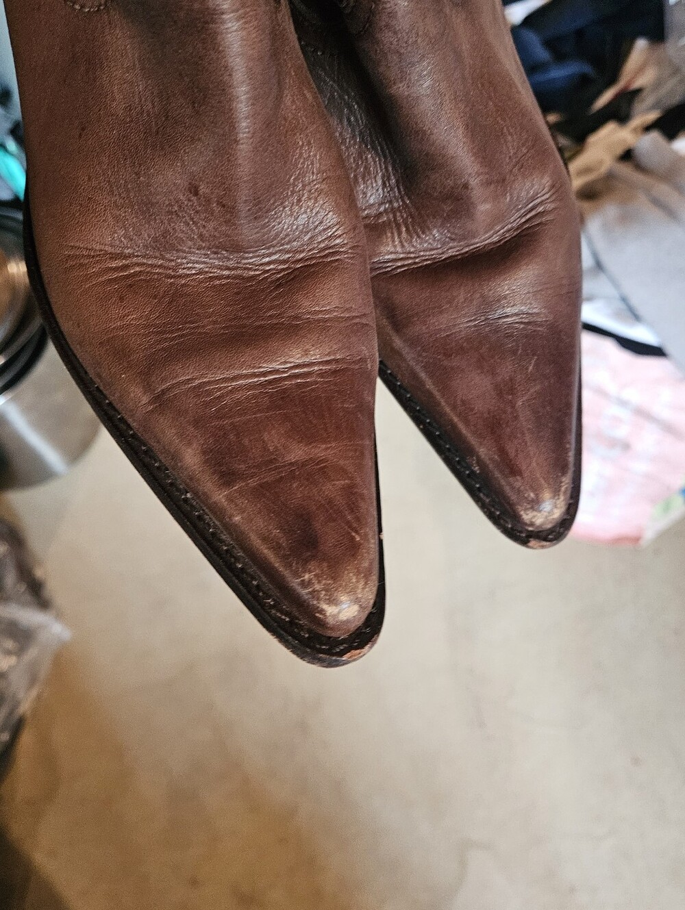 Carlos by Carlos Santana Slinger Leather Cowboy Boots - Picture 4 of 15